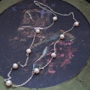 VTG Sterling Pearl Necklace